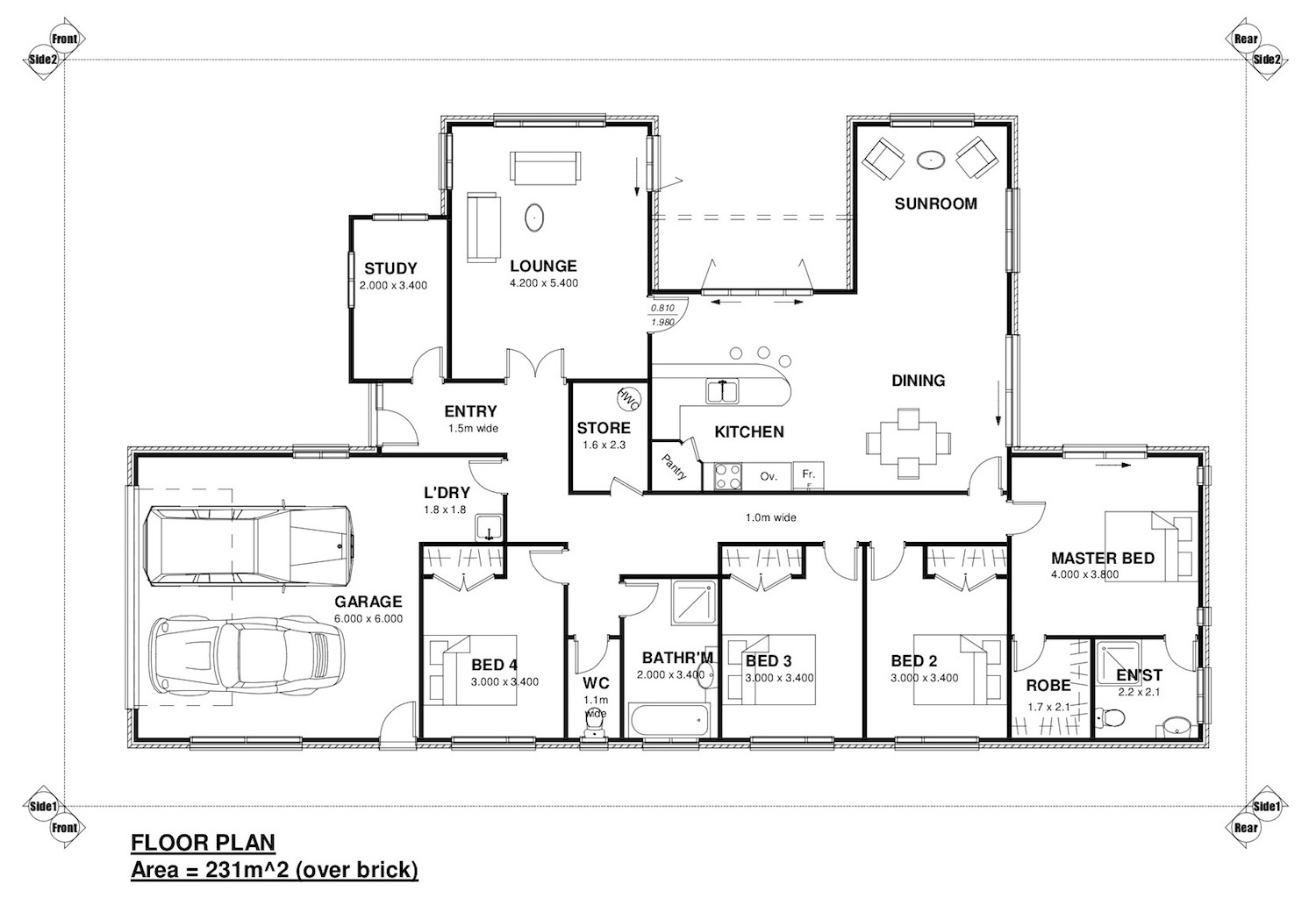 House Plans Nz 4 Bedroom